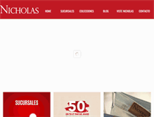 Tablet Screenshot of nicholas.com.mx